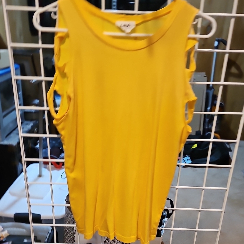 Yellow LNA Sleeveless Top